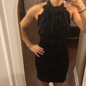 Bcbg Maxaria black halter dress 4